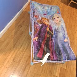 Frozen 2 Sleep Over Cot With Sleeping  Bag