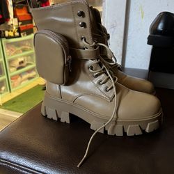 Women Plataform Cargo Boots!