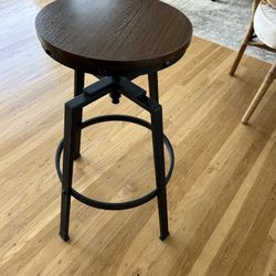 Iron  Adjustable Stool