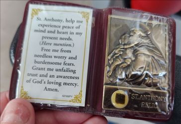 St. Anthony Relic Prayer Wallet Card