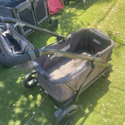 Wagon That Folds Flat In Good Cond No Sun Shade 