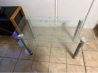 Glass table $25
