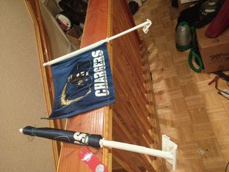 2. - Chargers car flag's. - New