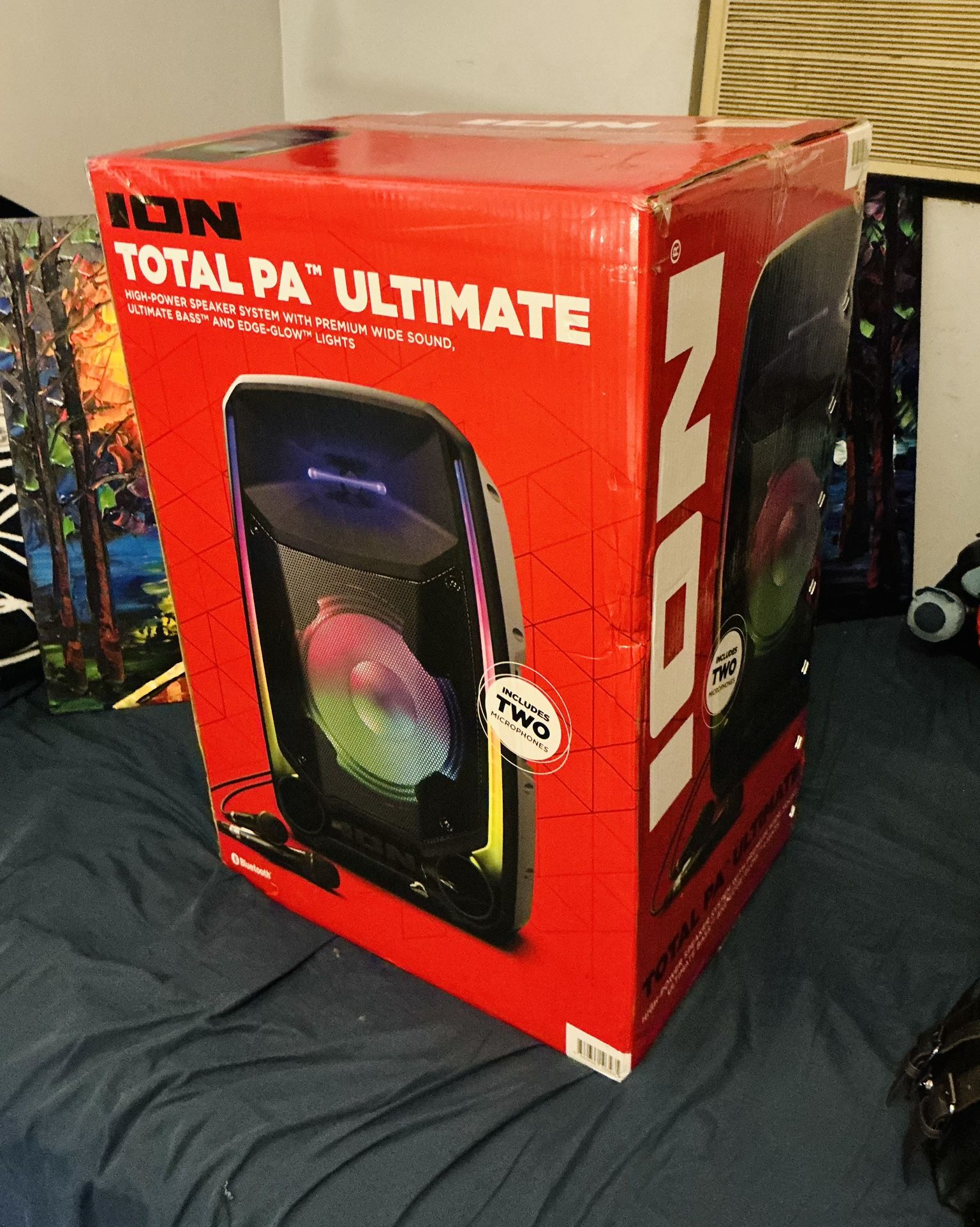 ION - (Total PA Ultimate) - 650W - Bluetooth PA Speaker System w/ Mic, LED Lights, Bluetooth, Stand Etc.