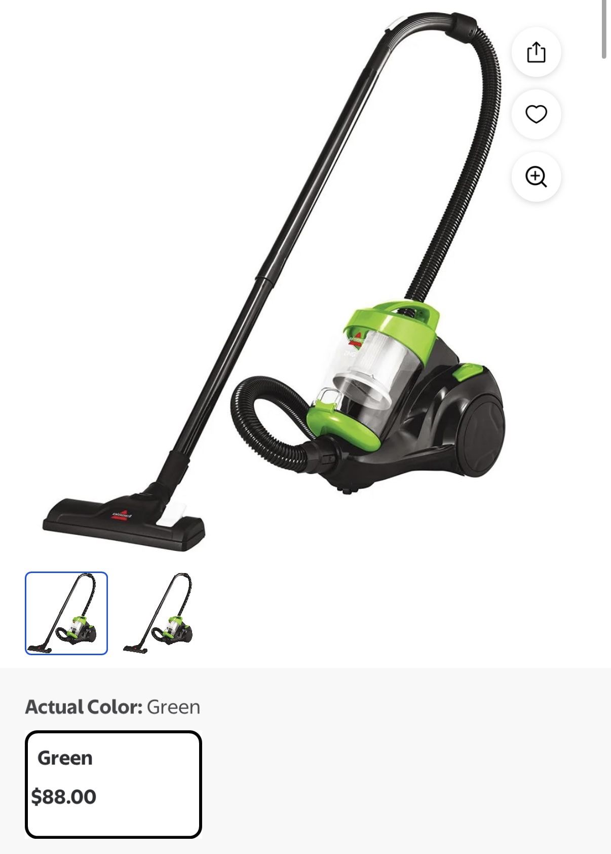 BISSELL Zing Bagless Canister Vacuum - NEW
