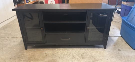 Black TV Console