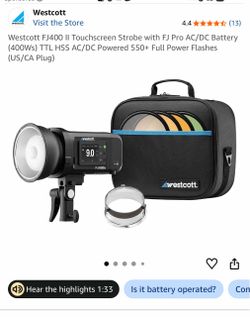 Westcott FJ400 Strobe Flash Light – Excellent Condition