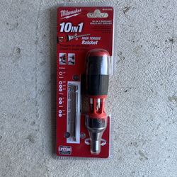milwaukee ratcheting screwdriver 10 in 1