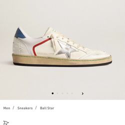 Ball Star in nappa and mesh with silver metallic leather star