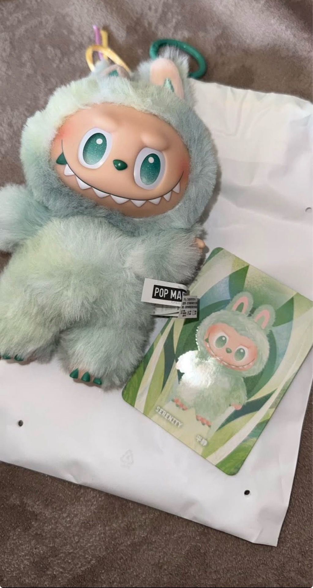 Authentic POP MART Labubu The Monsters Big N2 Energy Series SERENITY Plush Dolls