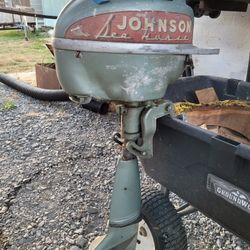 Johnson Seahorse 5hp 1950's Vintage  Boat Motor. 