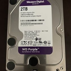 2TB Western Digital Purple HDD