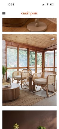 Cura Home rattan/cane accent chair
