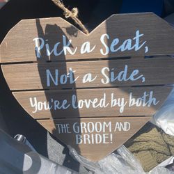 Wedding sign