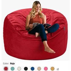 Sillon tipo puf de lujo de terciopelo ultra suave