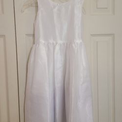 Wedding Flower Girl White Dress