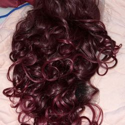 Red Lace Front Wig