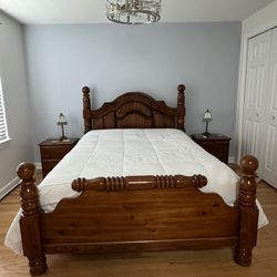 Vintage Head & Bed Board And Chest. 
