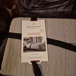 Hearth & Hand with Magnolia Textured Stripe Duvet Cover Set