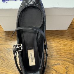 Valentino Ballet Flats Studded 8US