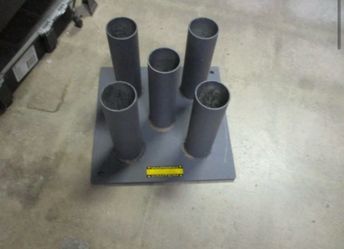 Used 5 Olympic Bar Storage Rack Stand