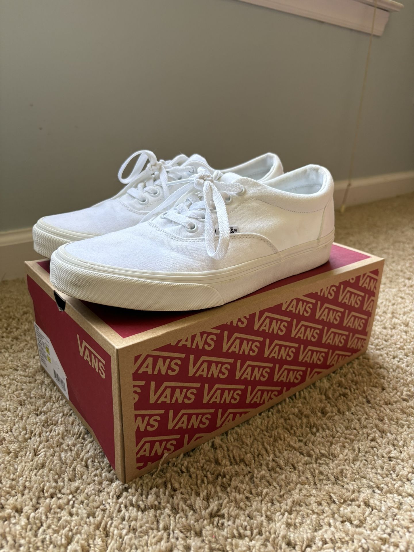 White Vans Size 8.5