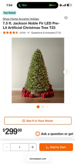 Home accent pre lit led Christmas tree