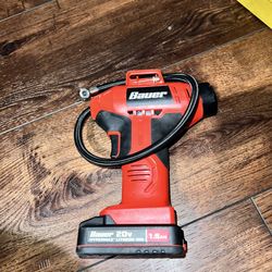 BAUER20V Cordless 0-160 PSI Inflator Battery and charger 