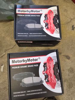Front & Rear Ceramic Brake Pads Set for Dodge Ram 1 thru 2010(Only fit 5 Stud), Durango 2003 thru  2009, for Ram 1 thru 2018, for Ram 