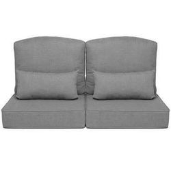 New Set of 2 Outdoor Couch Cushion in Dark Gray 24 in. × 24 in. × 5.5 in. Thickened Patio cushions