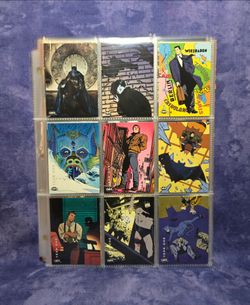 1994 Skybox Batman Saga of the Dark Knight Base Set Trading Cards Lot of 80