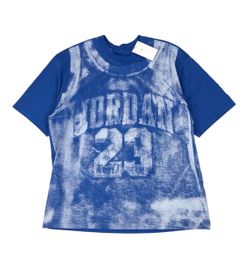 Nike Air Jordan Brooklyn All Over Print Shirt Mens XL Blue 23 Michael HQ8930 459