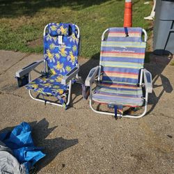 Price Is Firm.. Two Tommy Bahama Backpack Beach Chairs