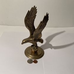 Vintage Brass Metal Eagle Statue 