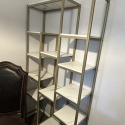 Light gold framed shelf