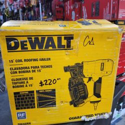 DEWALT 15 IN. COIL ROOFING NAILER AIR