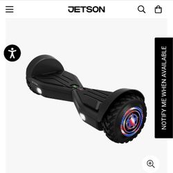 NEW Jetson Tracer Hoverboard - All-Terrain Tires & LED Lights