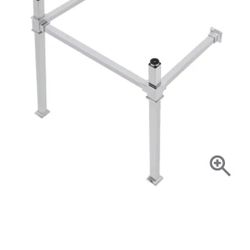 Kingston Brass VPB3322SQ Monarch 22-5/16"W x 33"H Console Stand - Brass