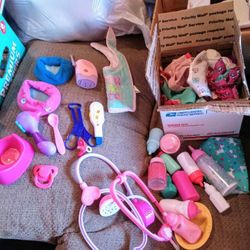 BabyDoll Accessories & Clothing Bundle Lot