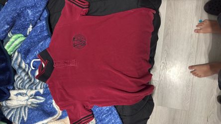 Versace jeans burgundy polo