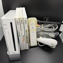 🎮 Nintendo Wii Bundle – 4 Games, Controller, & Accessories 🎮