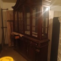 Mahogany China Hutch