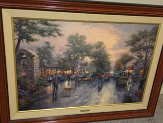 Thomas Kincaid Artist Proof, Numbered with COA. 24×36 EXCELLENT COLLECTIBLE
