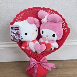For Sale:
Brand New Still in Box Hello Kitty and Friends Valentine's Plush Bouquet