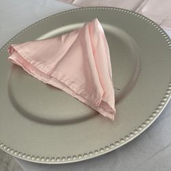 Blush Pink Table Runners And Napkins