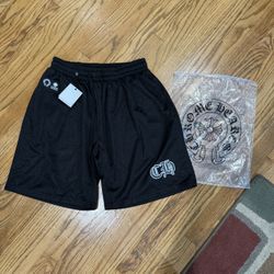 Chrome Hearts Black Jersey Shorts Brand New