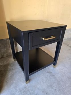 End/ Side Table with Gold Accents