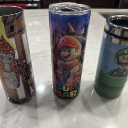 Mario travel Mug, Mario Tumbler, Gorilla Tumbler 