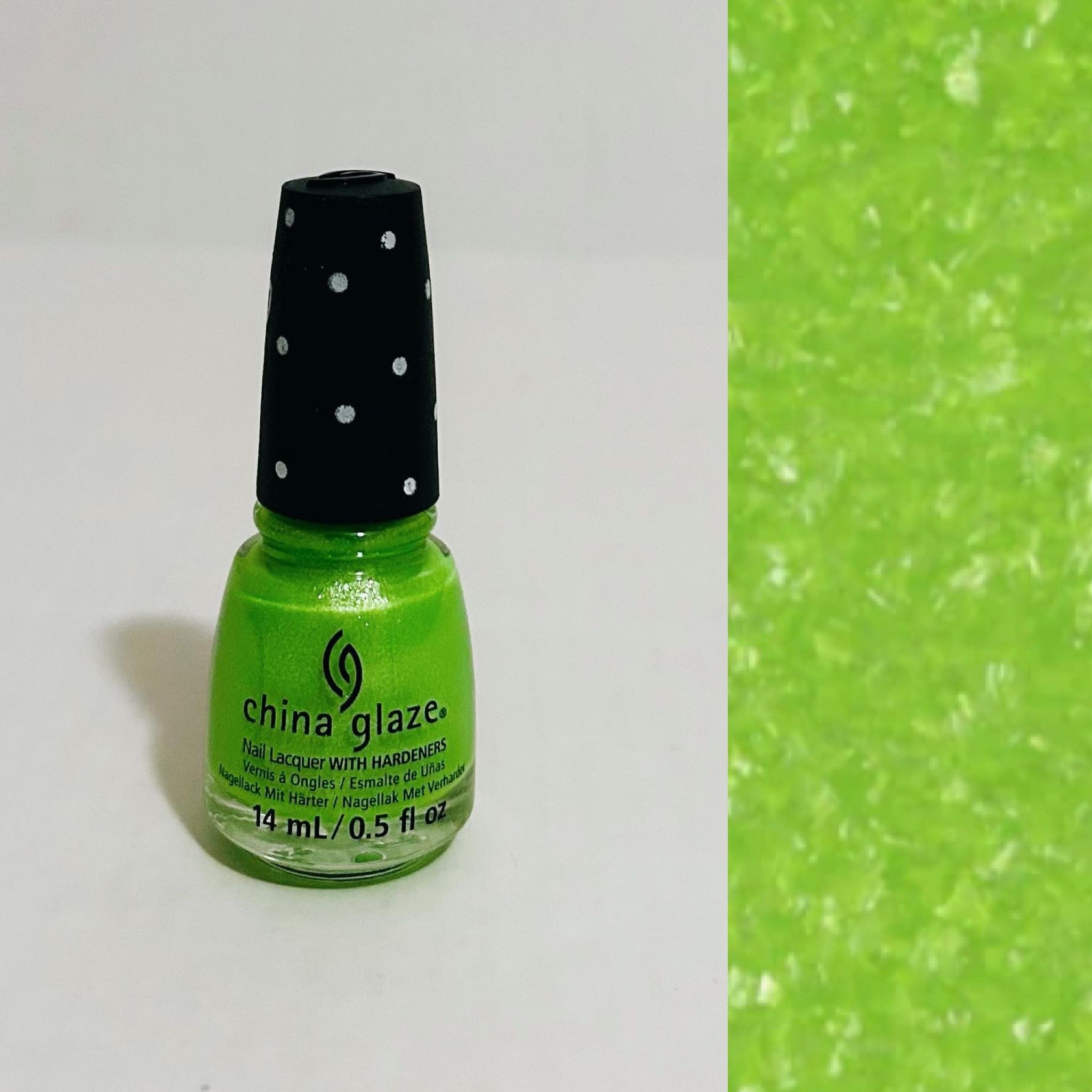 China Glaze Dippin Dots Frosty Lime Nail Lacquer