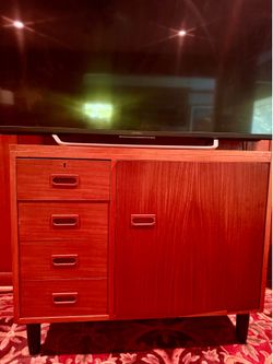 Mid Century Modern, MCM, Vintage Cabinet, Sewing Cabinet, Craft Cabinet, Solid Wood Furniture, Storage Cabinet, Accent Cabinet, Entryway Cabinet, Reco